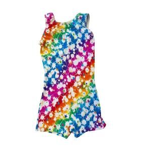 Perfect Balance Leotard/Unitard multicolor girls size 8/10 stars